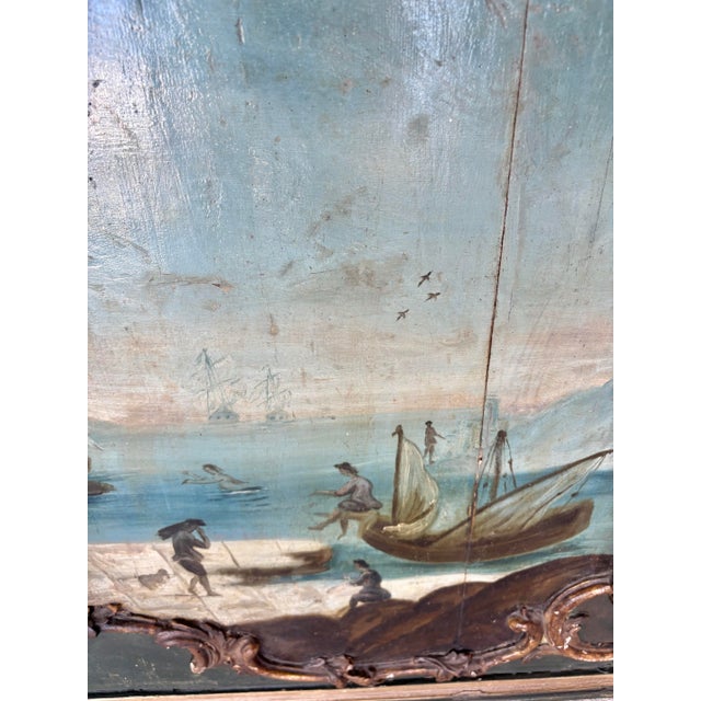 19th Century Italian Seascape Oil on Panel Painting For Sale - Image 10 of 12