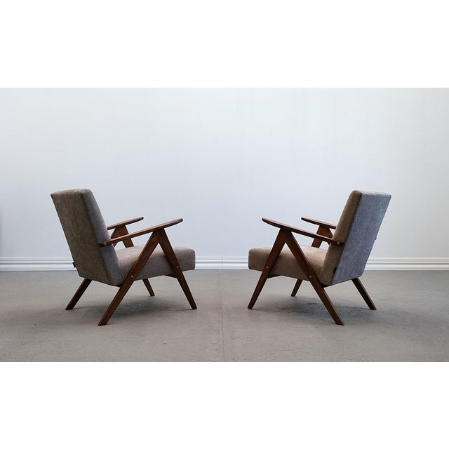 Gray Mid-Century Grey Model B-310 Var Easy Chair, 1960s For Sale - Image 8 of 12