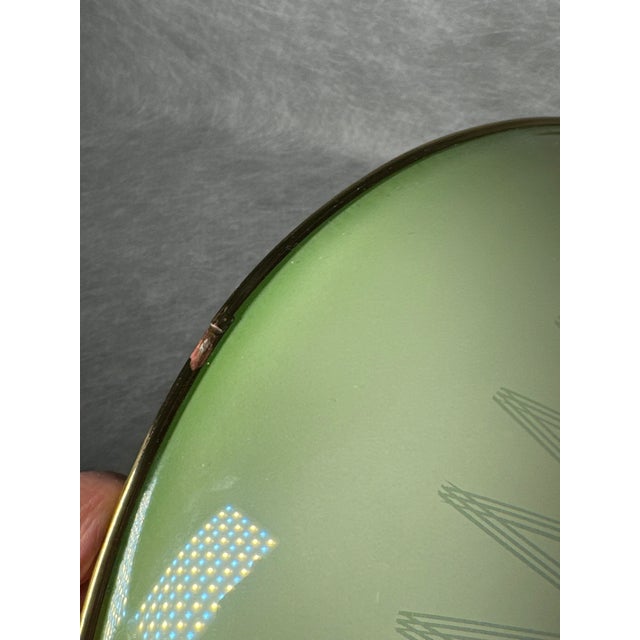 Mid-Century Modern Green Ceiling Lamp, 1960s For Sale - Image 4 of 9
