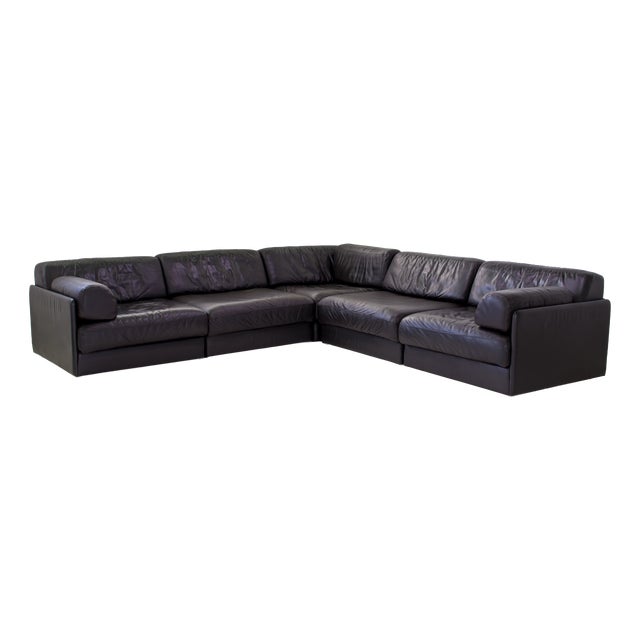 DS-76 Modular Leather Sofa from de Sede, 1990s, Set of 5 For Sale
