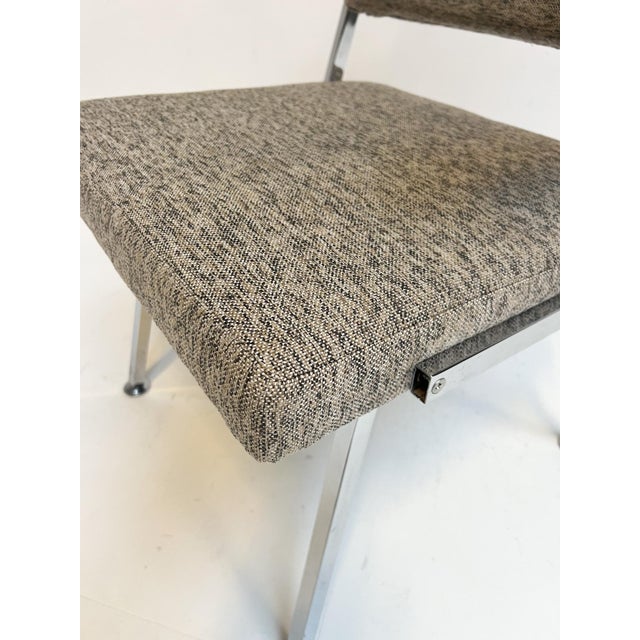 1960s Vintage Gray Upholstered Armchair by Gispen, 1960s For Sale - Image 5 of 15