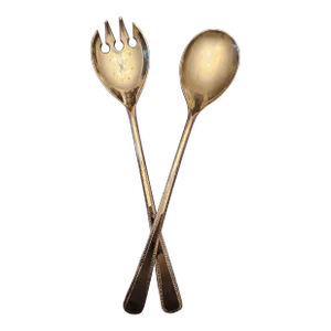 Vintage English Salad Fork and Spoon Set- 2 Pieces