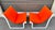 Orange 1970s Pair of Orange Knoll Sling Chairs For Sale - Image 8 of 12