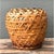 Vintage Woven Rattan Floor Basket For Sale In West Palm - Image 6 of 12