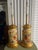 Mid-Century Modern Pair of Crackled Painted Metal Jars Adapted as Lamps on Wood Bases, Late 20th Century For Sale - Image 3 of 9