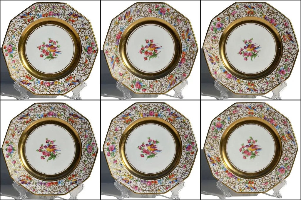 Late 19th Century Ambrosius Lamm Antique Dresden Hand Decorated