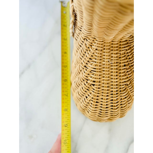 Vintage Wicker Boot Storage Basket For Sale - Image 10 of 10