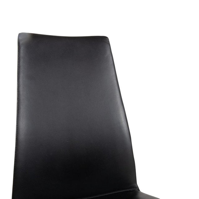 Model 7800 Chairs in Black Leather from Rolf Benz, Set of 4 For Sale - Image 4 of 16
