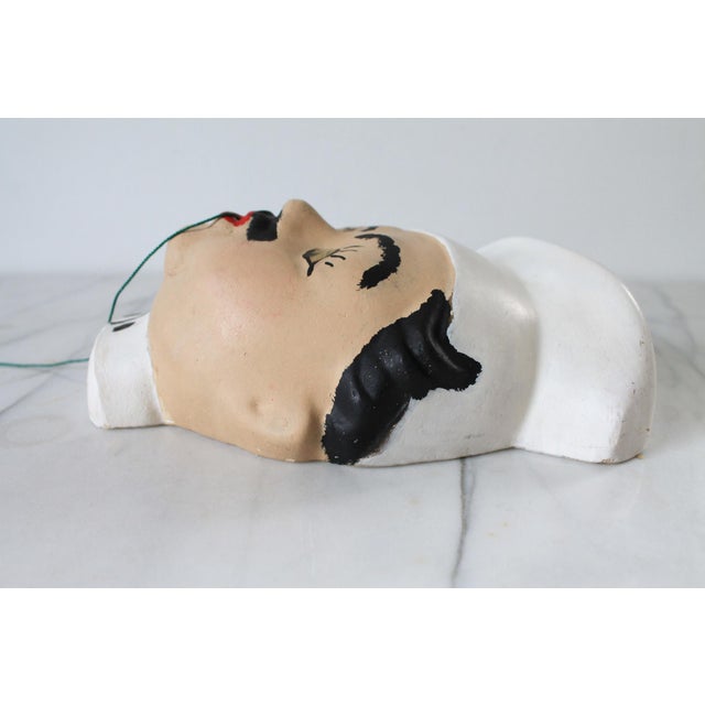 Mid 20th Century Vintage Chalkware Chef String Holder Wall Hanging For Sale - Image 5 of 8