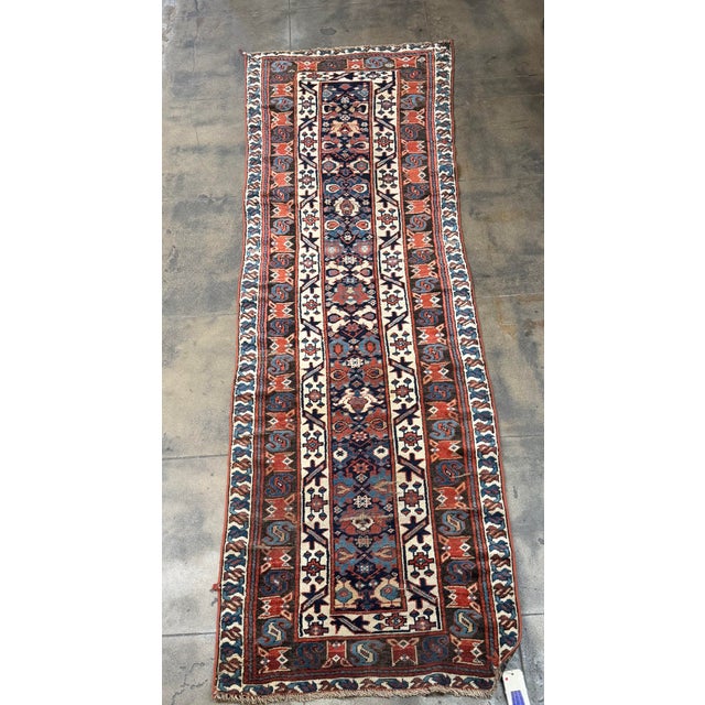 Persian Early 20th Century Varamin Persian Runner Rug With Stylized Floral Pattern For Sale - Image 3 of 8
