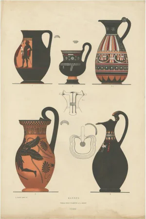 Genick, Greek Ceramics Kannen, 1883, Paper