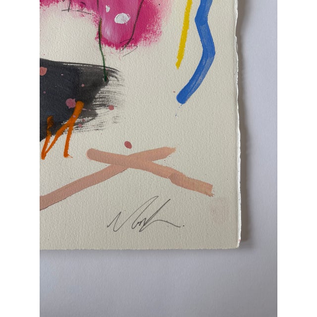 2020s Contemporary Abstract Acrylic and Pencil on Paper "Alter01" by Marcus Aitken For Sale - Image 5 of 9