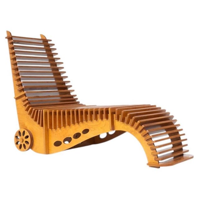 Mid-Century Wooden Lounge Chair, Italy, 1960s For Sale - Image 14 of 14
