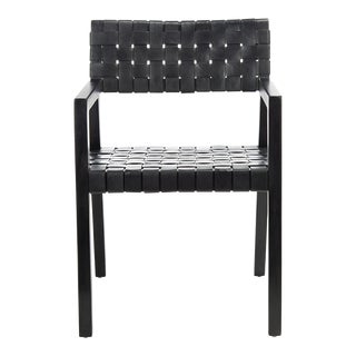 Cire Leather Dining Chair - Black For Sale