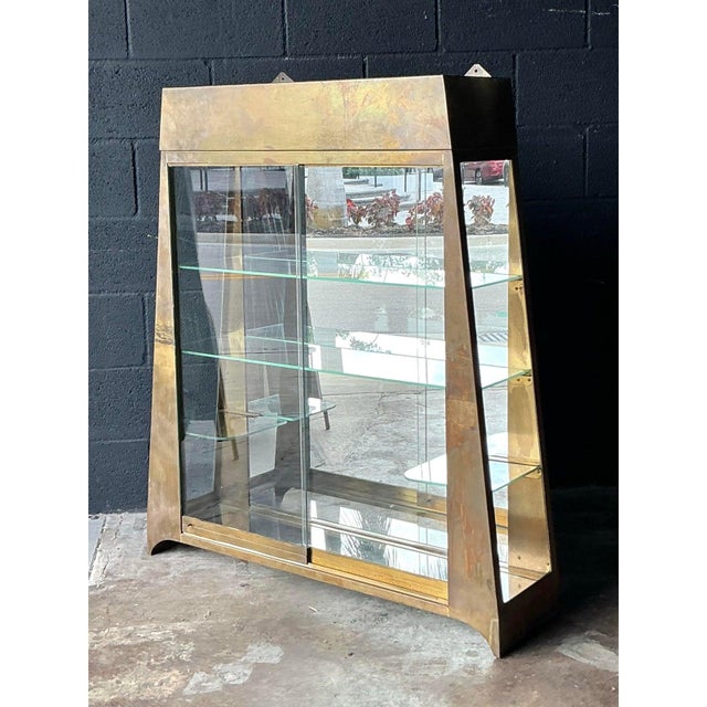 Vintage Boho Brass Tabletop Etagere For Sale - Image 12 of 12