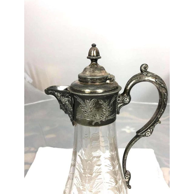 Art Nouveau Silver-Plated Claret Jug, 1900s For Sale - Image 4 of 14