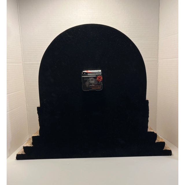 1980s 1980's Vintage Renoir Huntington, Ca Ponte Mactan Natural Stone Mantel Clock For Sale - Image 5 of 8