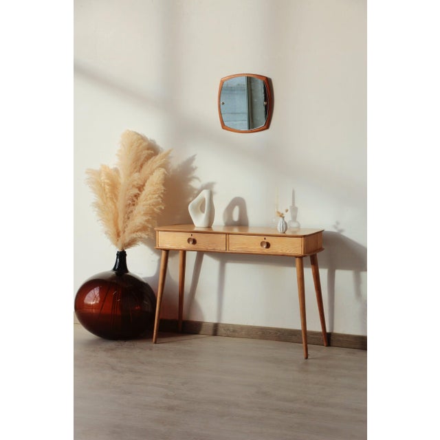 Vintage Console Table in Oak, 1960s For Sale - Image 15 of 15