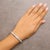 Early 21st Century 14K White Gold 7 7/8 Cttw Princess and Baguette Diamond Eternity Line Tennis Bracelet (G-H Color, SI1-SI2 Clarity) - 7" Inches For Sale - Image 5 of 6