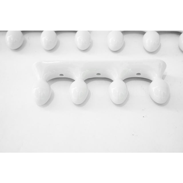 Porcelain Kitchen Wall Mount Hooks, Vienna, Austria, 1920s, Set of 3 For Sale - Image 6 of 8
