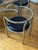 Animal Skin Vintage Gae Aulenti Locus Solus Dining Chairs and Table For Sale - Image 7 of 14