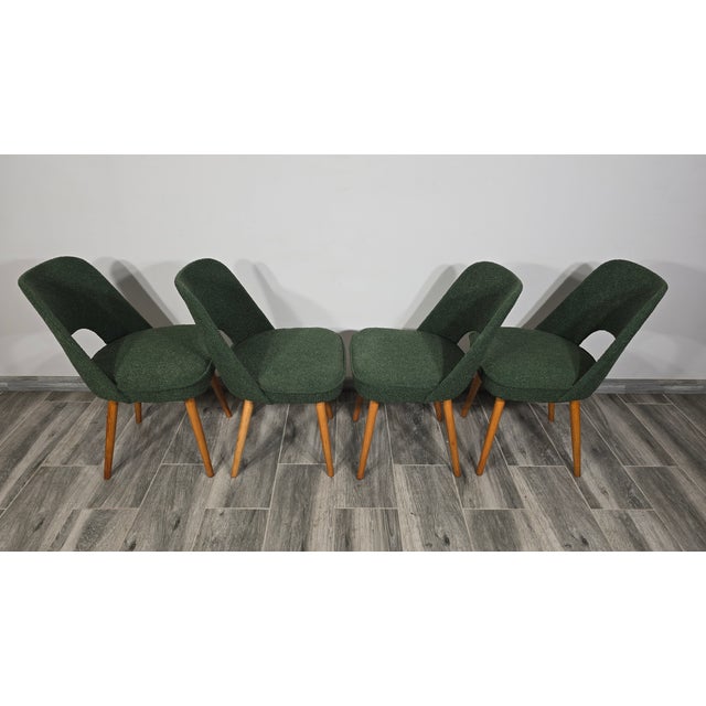 Dining Chairs by Oswald Haerdtl for Ton, 1950s, Set of 4, in Restored conditions. Designed 1950 to 1959 I have official...