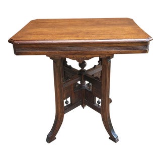 19th Century Victorian Mahogany Rectangular Center Table For Sale