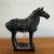 Black 1980s Chinese Pottery Tang Horse For Sale - Image 8 of 8