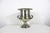 This is a trophy cup style, elegant silver plated ice bucket with handles. This bucket has patina, scratches, spots of...
