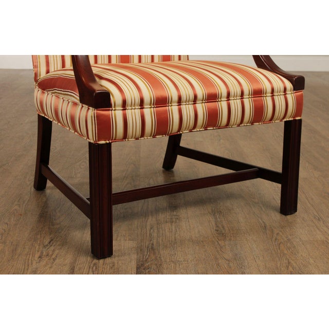 Hickory Chair Mahogany Martha Washington Chair For Sale - Image 9 of 12