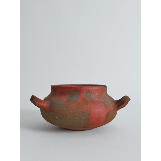 Studio Pottery Earthenware Ceramic 3-Handled Vessel For Sale - Image 10 of 18