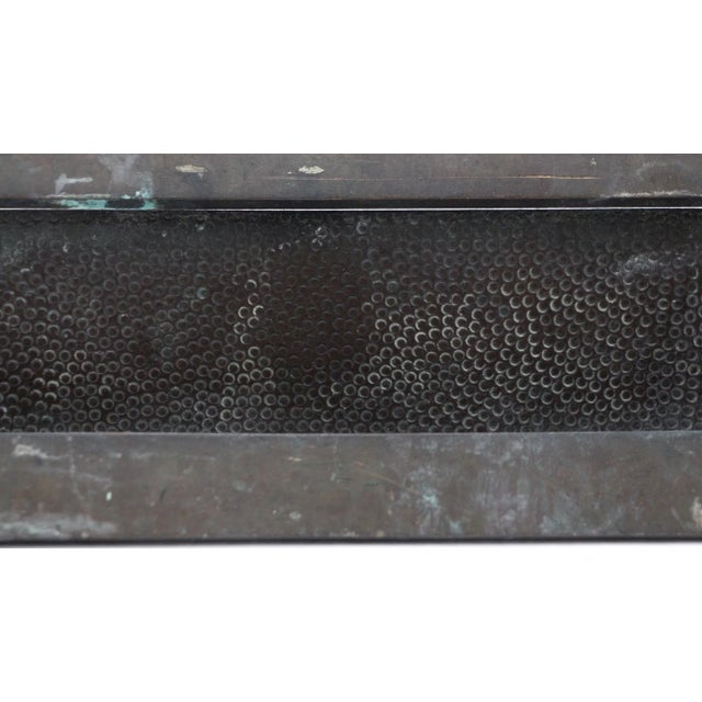 Traditional Vintage European Hammered Bronze Mail Slot For Sale - Image 3 of 5