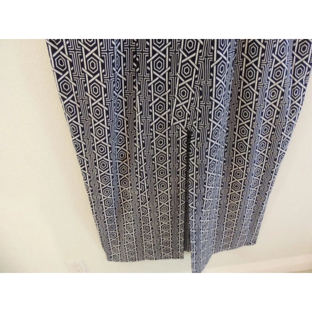Wearable Blue and White Cotton Printed Fabric Kimono Graphic Asian pattern. Size: 53"W x 55" Long 15" long sleeves from...
