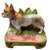Vintage French Majolica Boxer / French Bulldog Figural Planter & Desk Catchall For Sale - Image 4 of 12