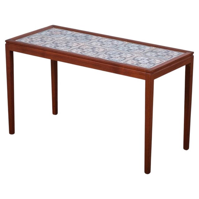 Danish Teak Coffee or Side Table with Tile Top, 1960s For Sale - Image 9 of 9