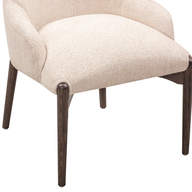 Glendale Natural Performance Chenille Dining Chair For Sale In Los Angeles - Image 6 of 9