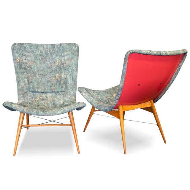 Mid-Century Modern Mid-Century Modern Armchairs by Miroslav Navrátil, 1960s, Set of 2 For Sale - Image 3 of 9
