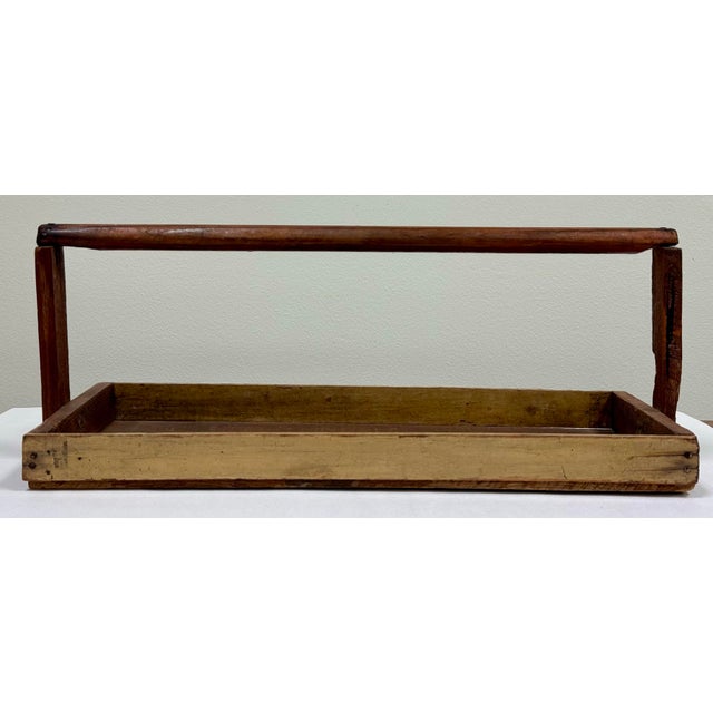 Antique Rustic Handled Berry Basket Tray For Sale In Kansas City - Image 6 of 10