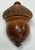 Such a rare piece. This is a handmade wood spice grater from the 19th century. It has a wonderful acorn shape with a...