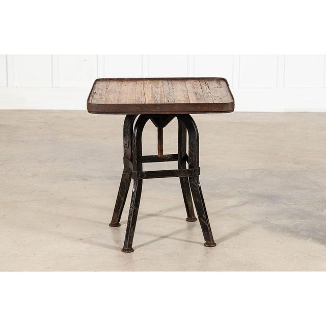 19th Century English Iron and Pine Artist Sculpture Stand, 1890 For Sale - Image 9 of 14