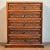 Bronze Vintage Chinese Huali Rosewood Mother-of-Pearl Inlaid 5-Drawer Jewelry Chest For Sale - Image 8 of 9