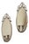 Mid-Century Swedish Pewter Sconces with Mirror by Svenskt - Tenn, Set of 2 For Sale