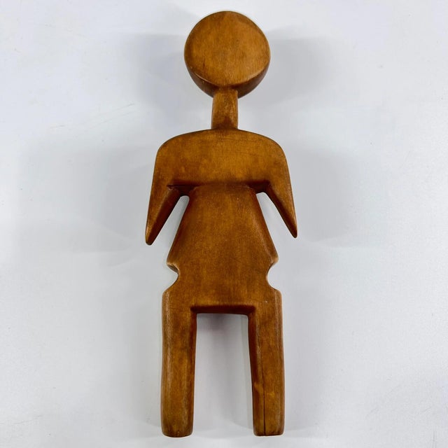 African Early 20th Century Ewe Wooden Doll Togo For Sale - Image 3 of 9