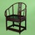 Pair of Chinoiserie Burgundy Barrel Chairs For Sale In West Palm - Image 6 of 6