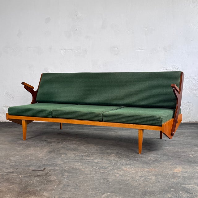 Mid-Century Convertible Sofa from Opp Drevovyroba, 1970s For Sale - Image 12 of 15