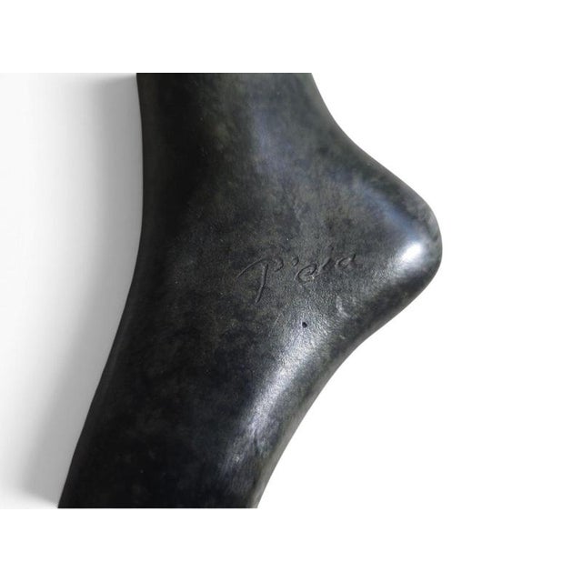 Patricia Peeters, Monumental Reclining Female Nude in Green Patinate, 1980, Bronze For Sale - Image 9 of 12