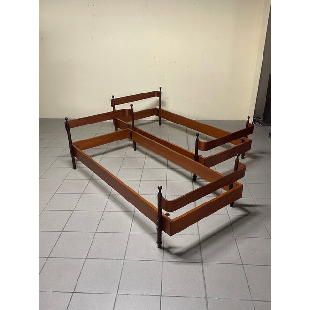 Vintage Teak Single Beds by Fratelli Proserpio, 1960s, Set of 2 For Sale - Image 15 of 18