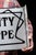 Antique D S P "Beauty Shoppe" Storefront Flange Sign For Sale - Image 9 of 9