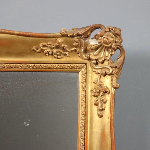 Wooden and Pastiglia Mirror, 1850s For Sale - Image 4 of 10