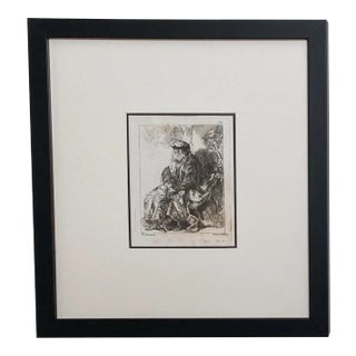 Late 18th Century Rembrandt Etching #20, by Francesco Novelli For Sale